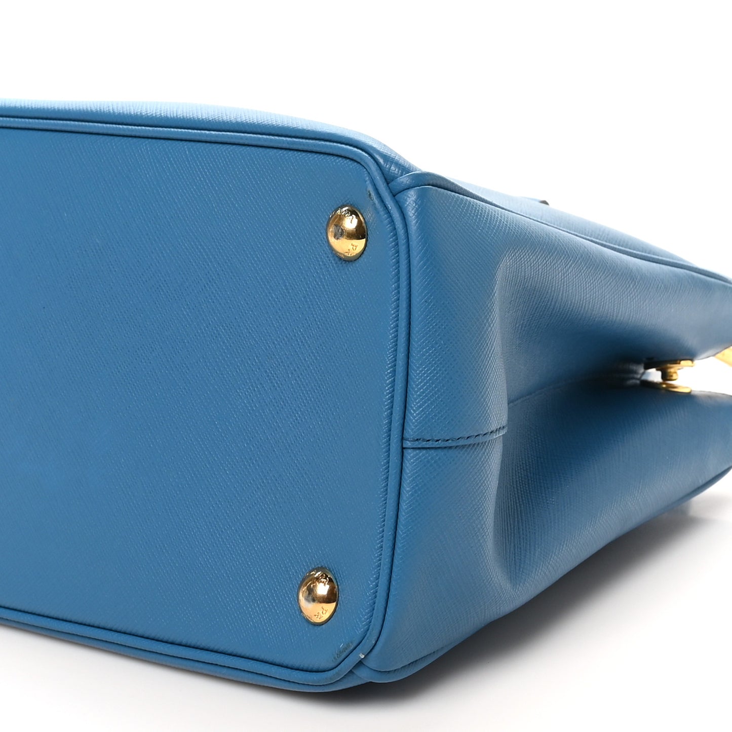 Saffiano Small Galleria Double Zip Tote Cobalto