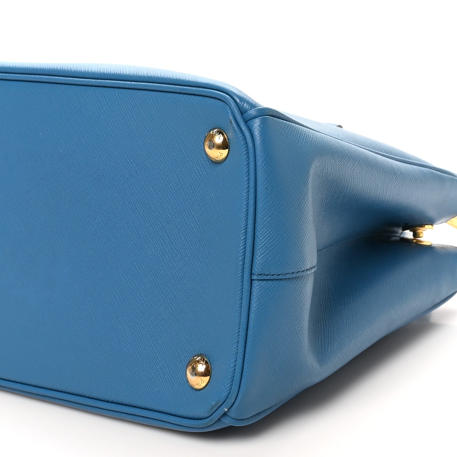 Prada Saffiano Small Galleria Double Zip Tote Cobalto 9 of 9
