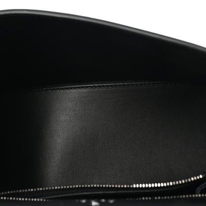 Balenciaga X GUCCI Canvas Boarded Plutone Calfskin Flora Logo Print Small Hourglass Top Handle Bag White Multicolor Black 5 of 10