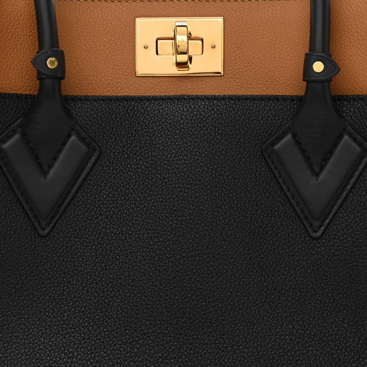 Calfskin Monogram On My Side Black