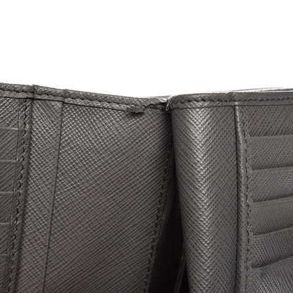 Prada Saffiano Metal Compact Wallet Marmo 8 of 11