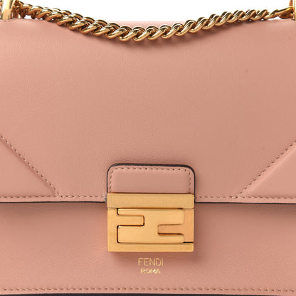 Fendi Vitello Grace Matte Small Kan U Shoulder Bag Rosa Bourbon 10 of 10