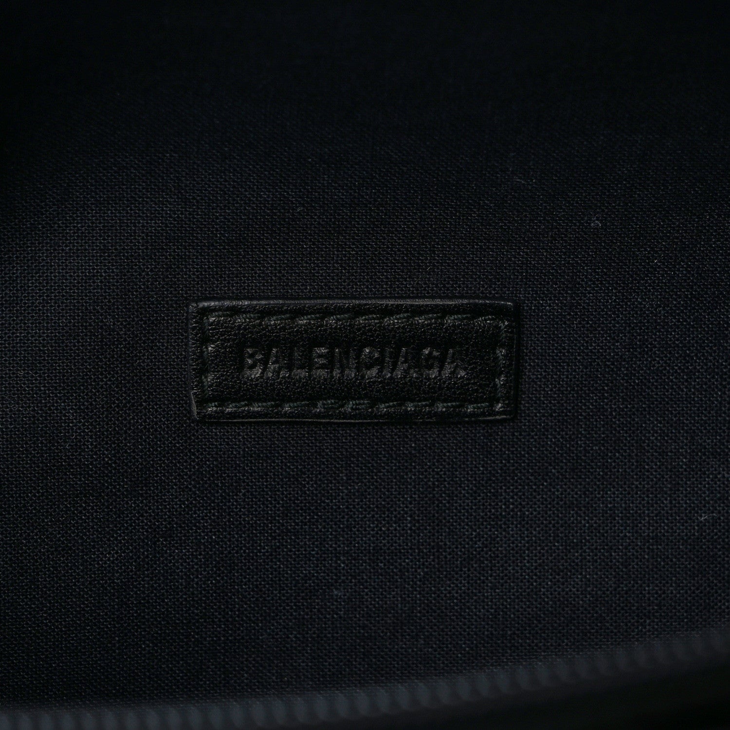 Balenciaga Twill Nylon Allover Logo Explorer Beltpack Black White 6 of 8