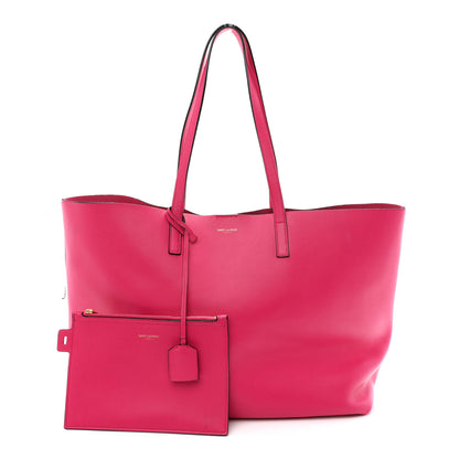 Saint Laurent Calfskin Large Shopping Tote Fuchsia 3 of 10