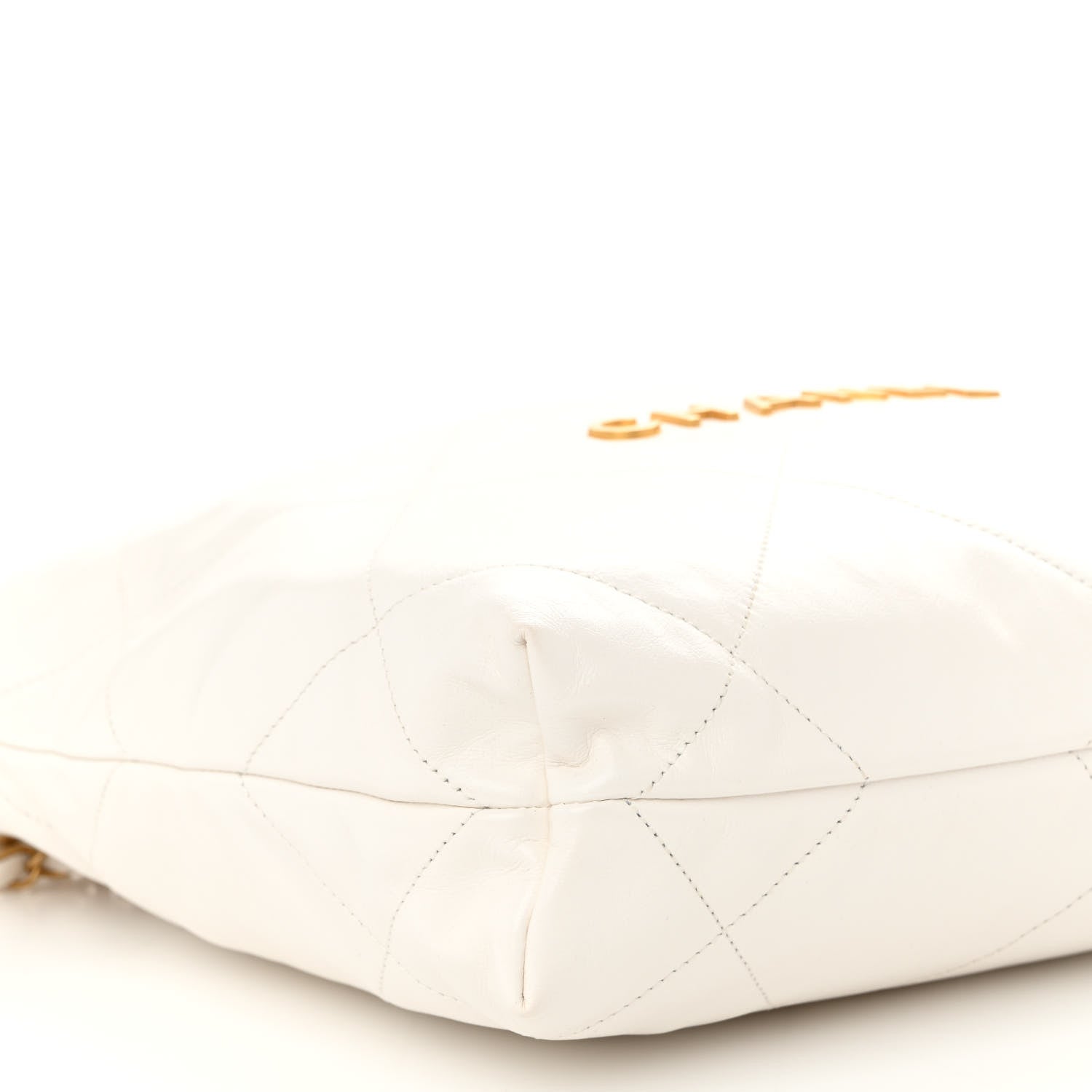 Chanel Shiny Calfskin Quilted Small Chanel 22 White 10 of 11