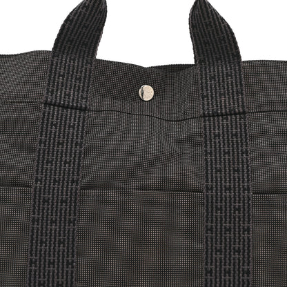 Hermes Canvas Herline MM Tote Grey 7 of 9