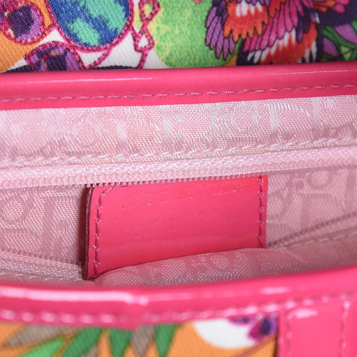 Canvas Floral Saddle Bag Multicolor