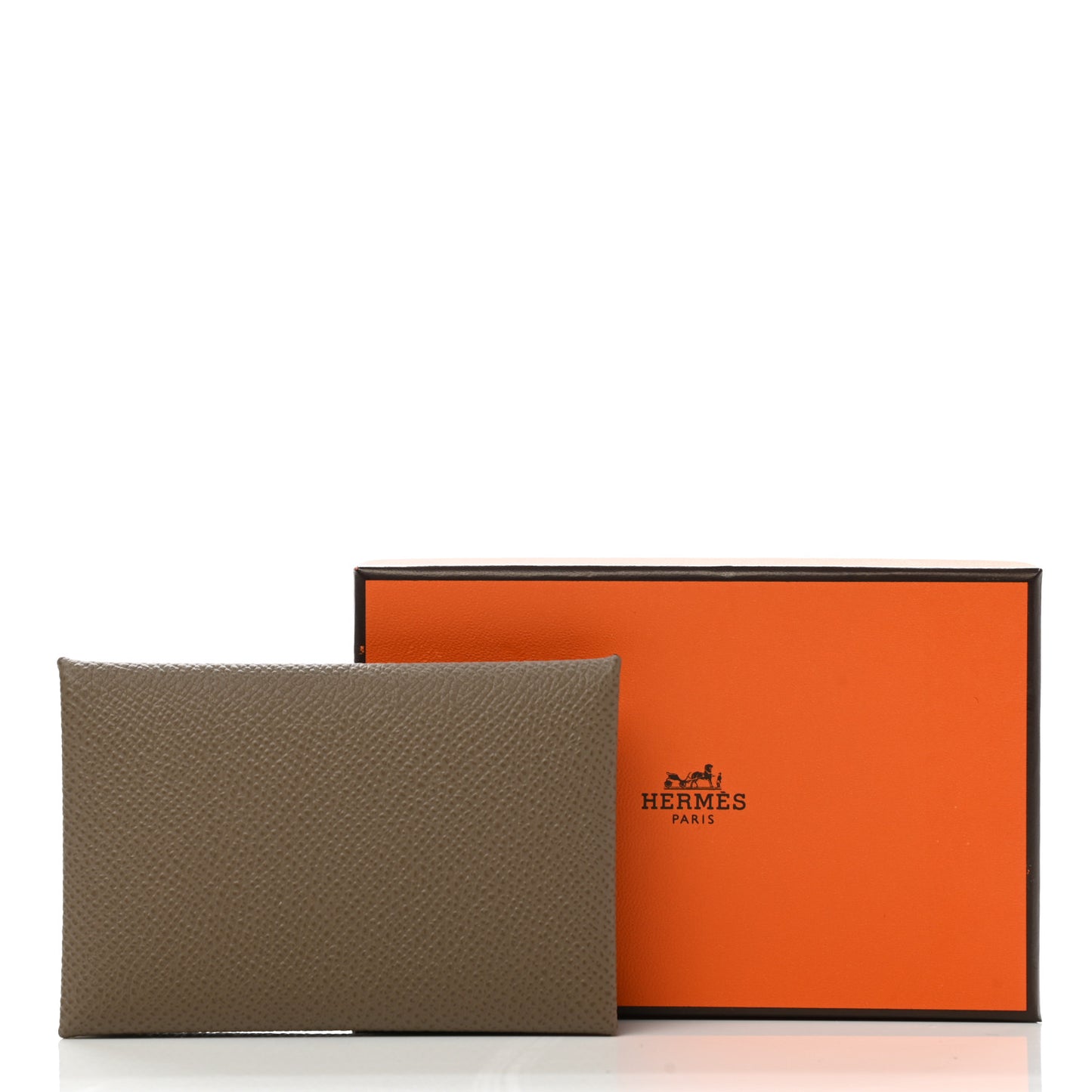 Epsom Calvi Card Case Etoupe