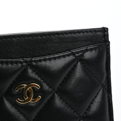 Chanel Lambskin Quilted Card Holder Black 13 of 14