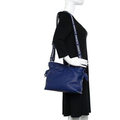 Loewe Satin Calfskin Monochrome Flamenco Knot Clutch Deep Purple Glaze 2 of 10