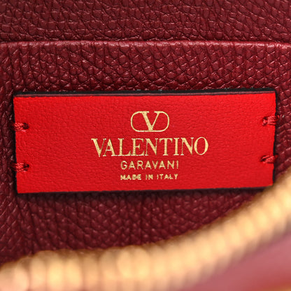 Valentino Garavani Grainy Calfskin Mini Vlogo Hobo Cerise 6 of 10