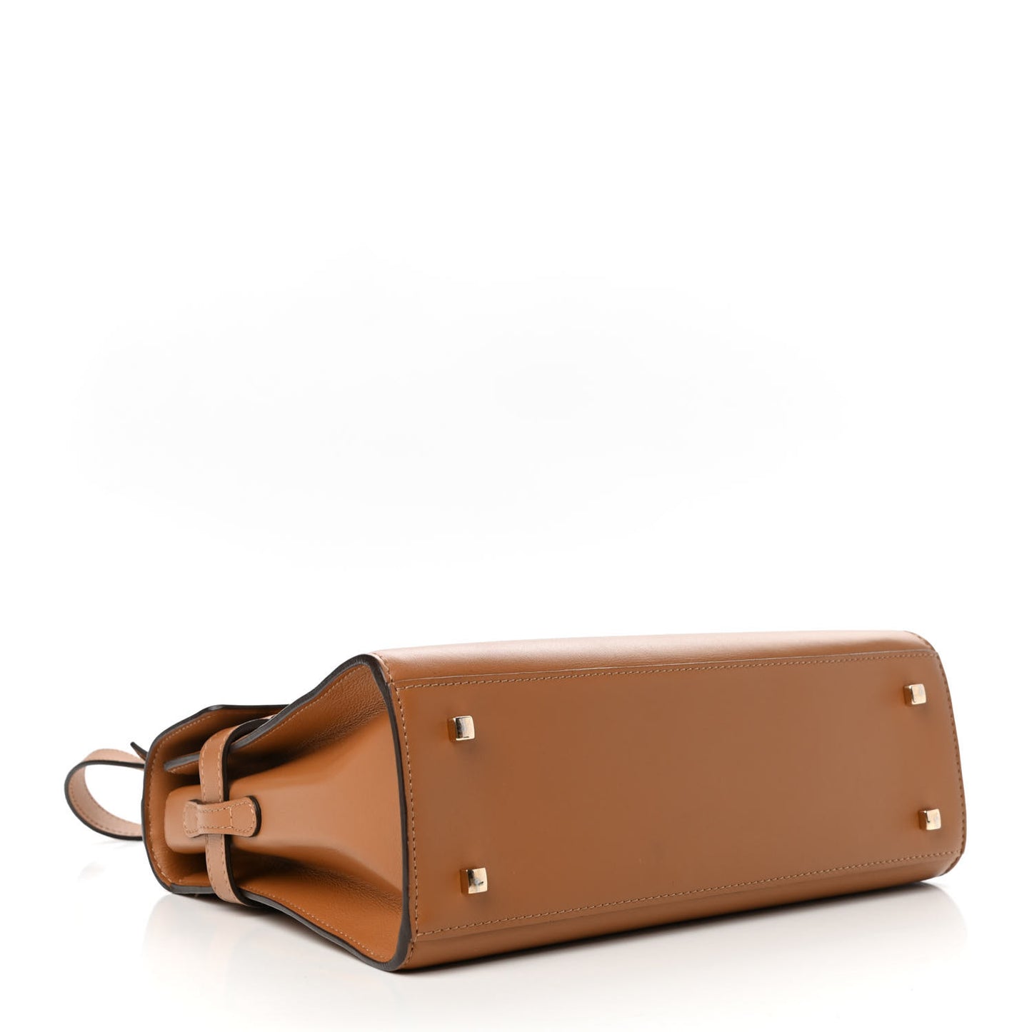 Calfskin MM Tempete Satchel Camel