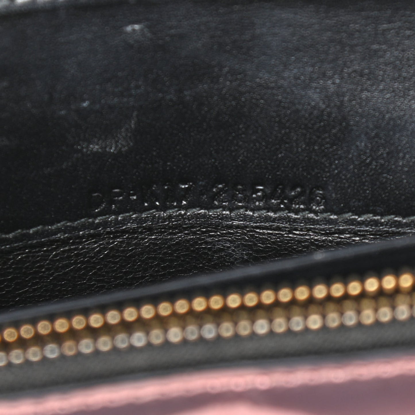 Metallic Serpenti Forever Chain Wallet Rose Quartz