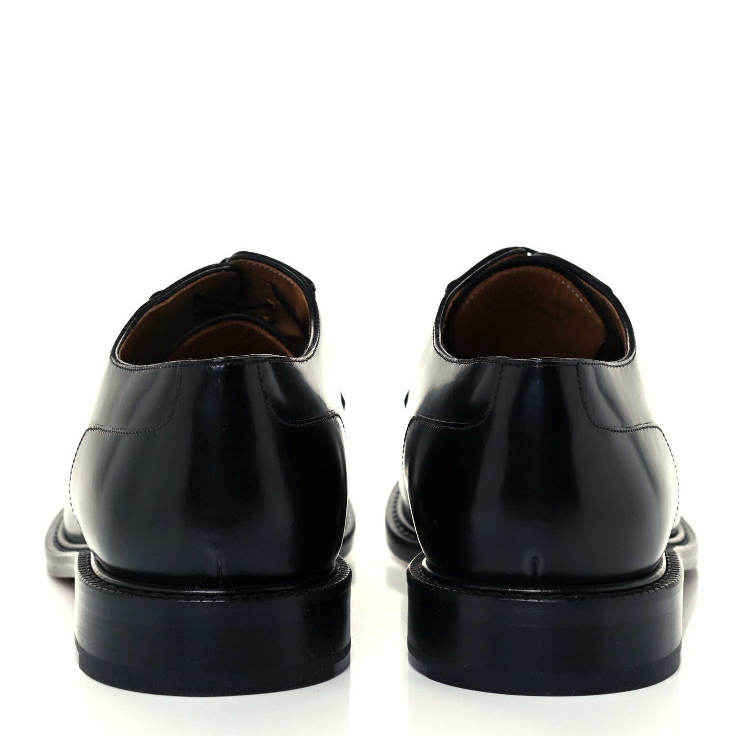 Christian Dior Polished Calfskin Mens Derby Shoe 45 Black 6 of 11