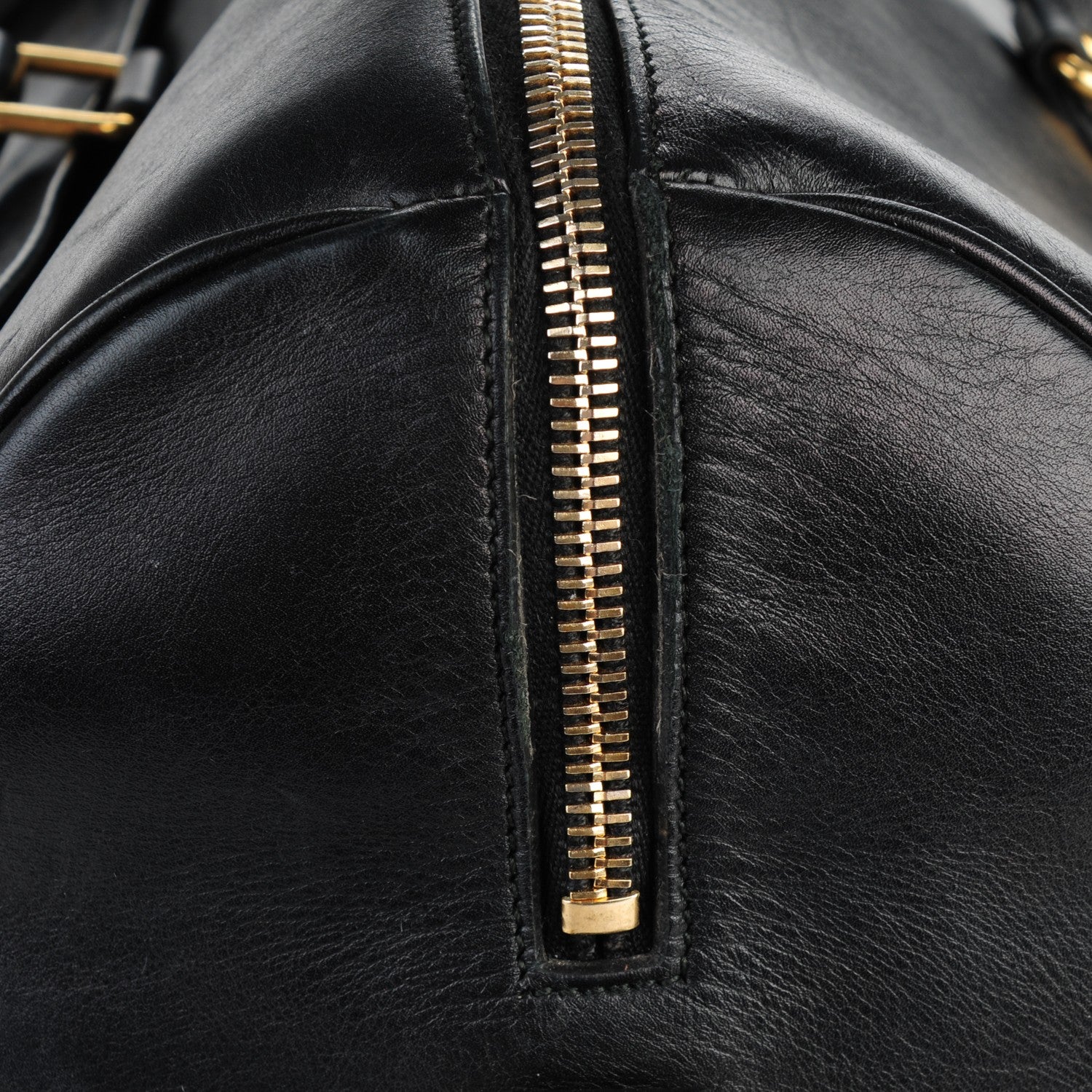 Saint Laurent Calfskin Classic Duffle 12 Black 8 of 11