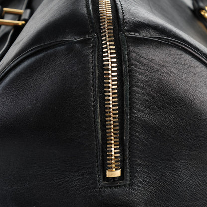 Saint Laurent Calfskin Classic Duffle 12 Black 8 of 11