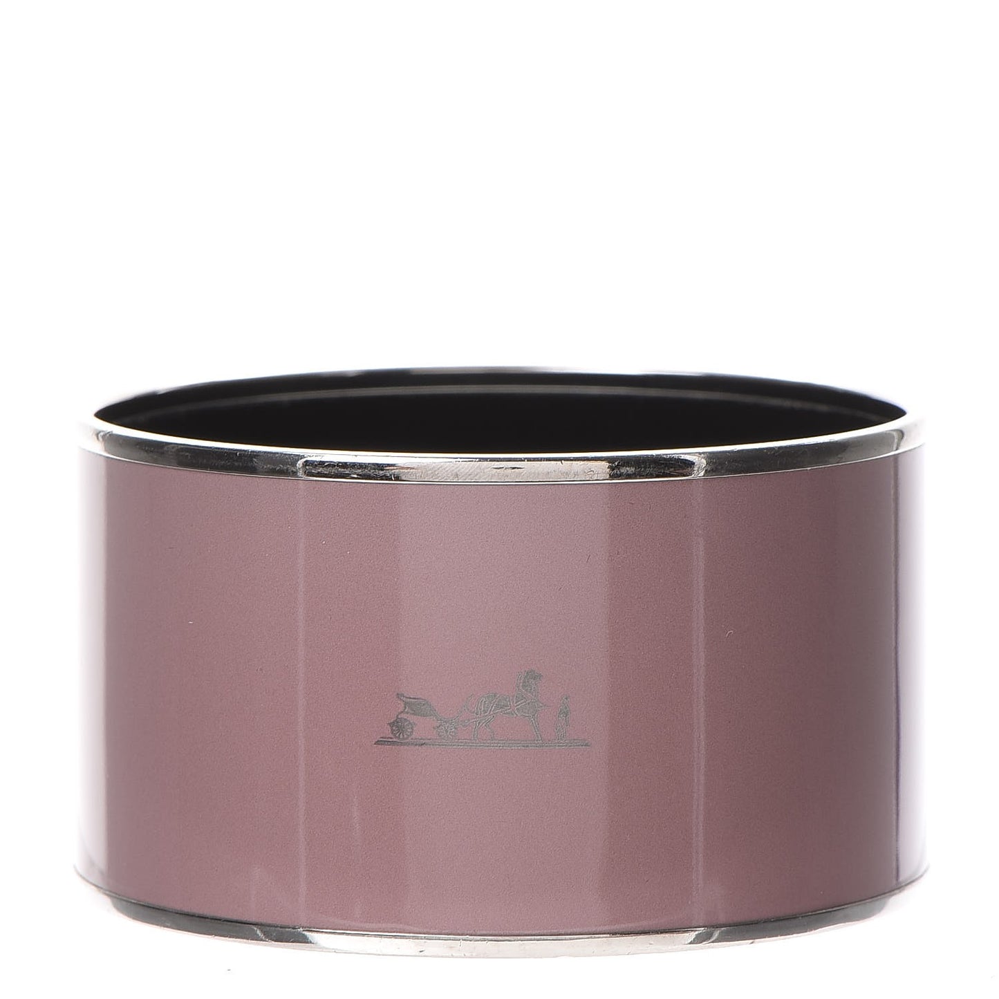 Enamel Printed Extra Wide Caleche Bracelet 62 Bois De Rose