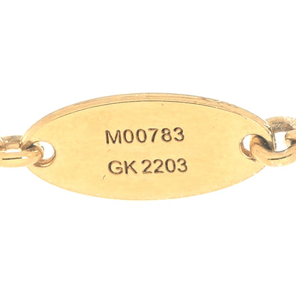 Louis Vuitton Crystal Loulougram Necklace Gold 6 of 6