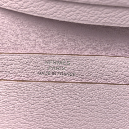 Hermes Chevre Mysore Bearn Card Holder Wallet Mauve Pale 6 of 9