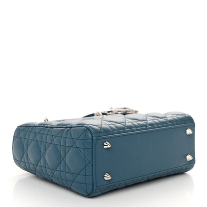 Christian Dior Lambskin Cannage Small My ABCDior Lady Dior Blue 4 of 9