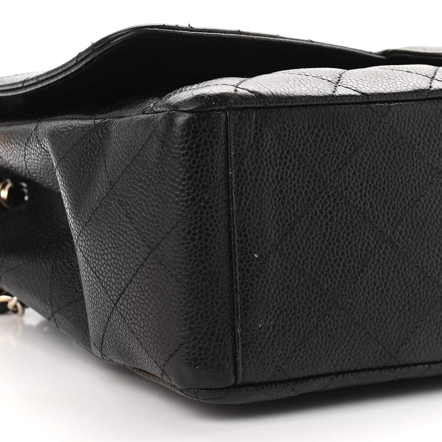 Caviar Quilted Maxi Single Flap Black