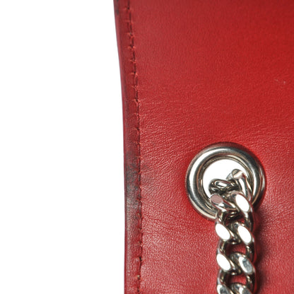 Saint Laurent Calfskin Small Classic Monogram Kate Tassel Satchel Red 11 of 14