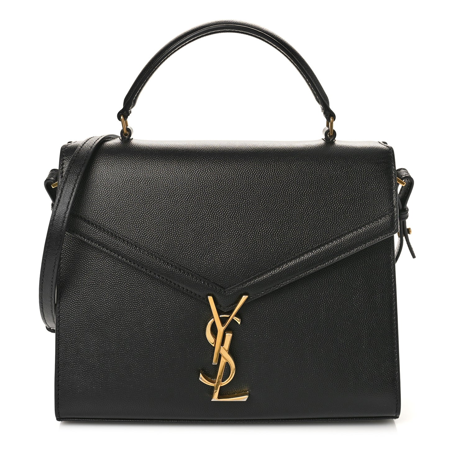 Grain de Poudre Medium Classic Monogram Cassandra Top Handle Black