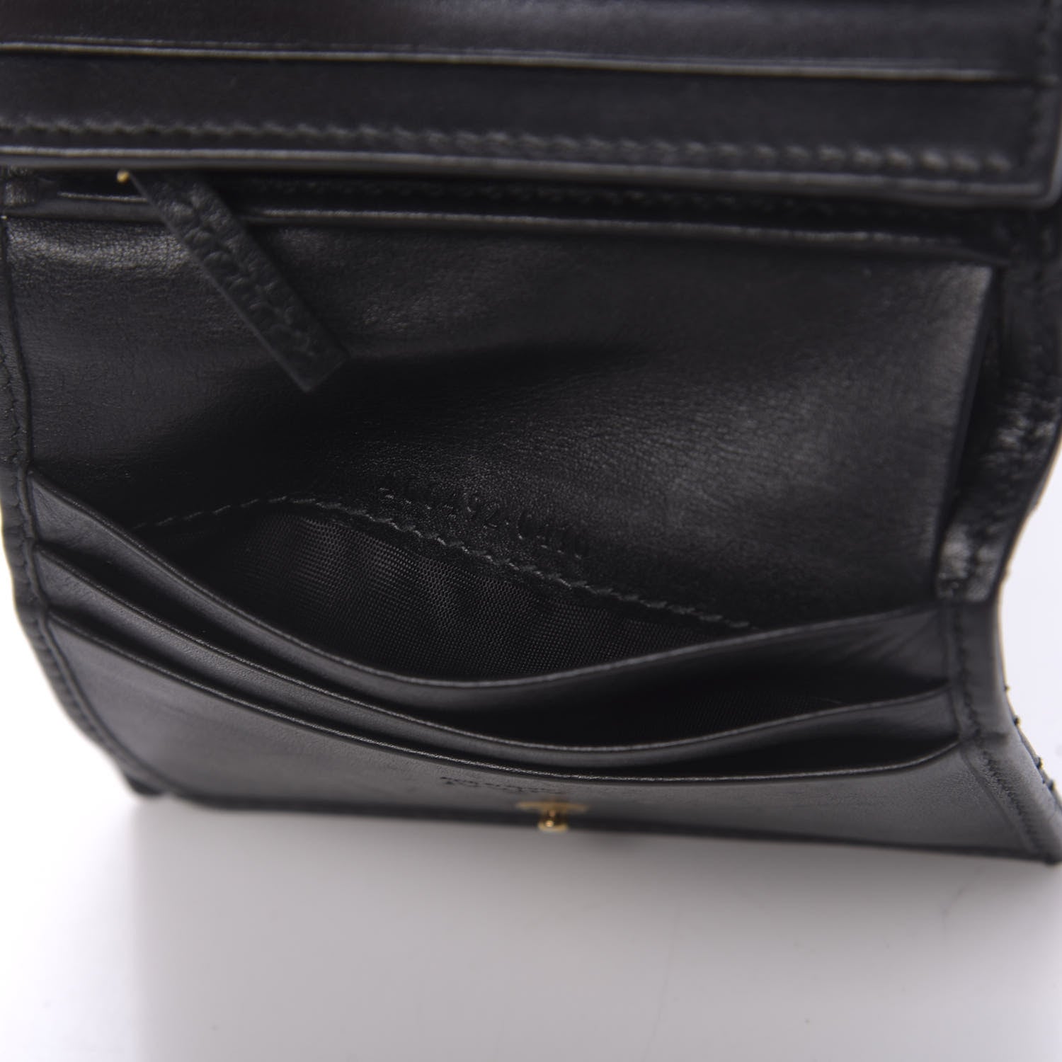 Gucci Calfskin Matelasse GG Marmont Card Case Wallet Black 5 of 11