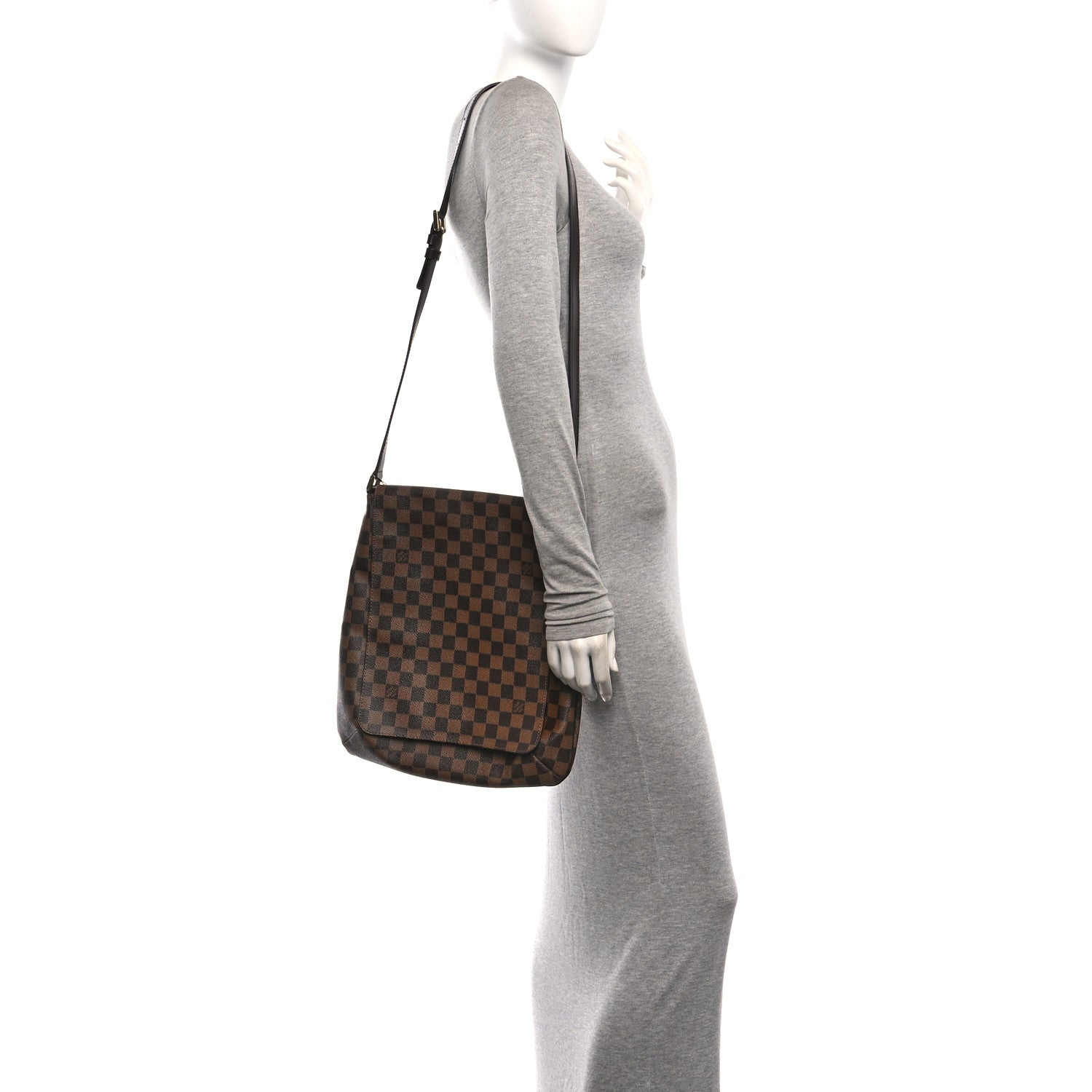 Louis Vuitton Damier Ebene Musette GM 2 of 9