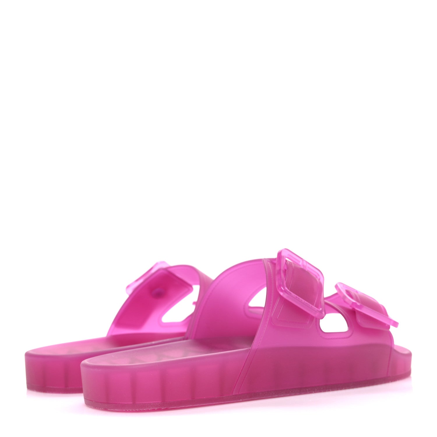 Balenciaga Technical Polyurethane Mallorca Slide Sandals 41 Pink 5 of 11