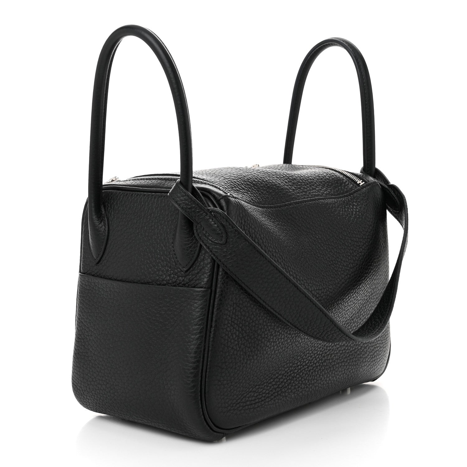 Hermes Taurillon Clemence Lindy 26 Black 3 of 10