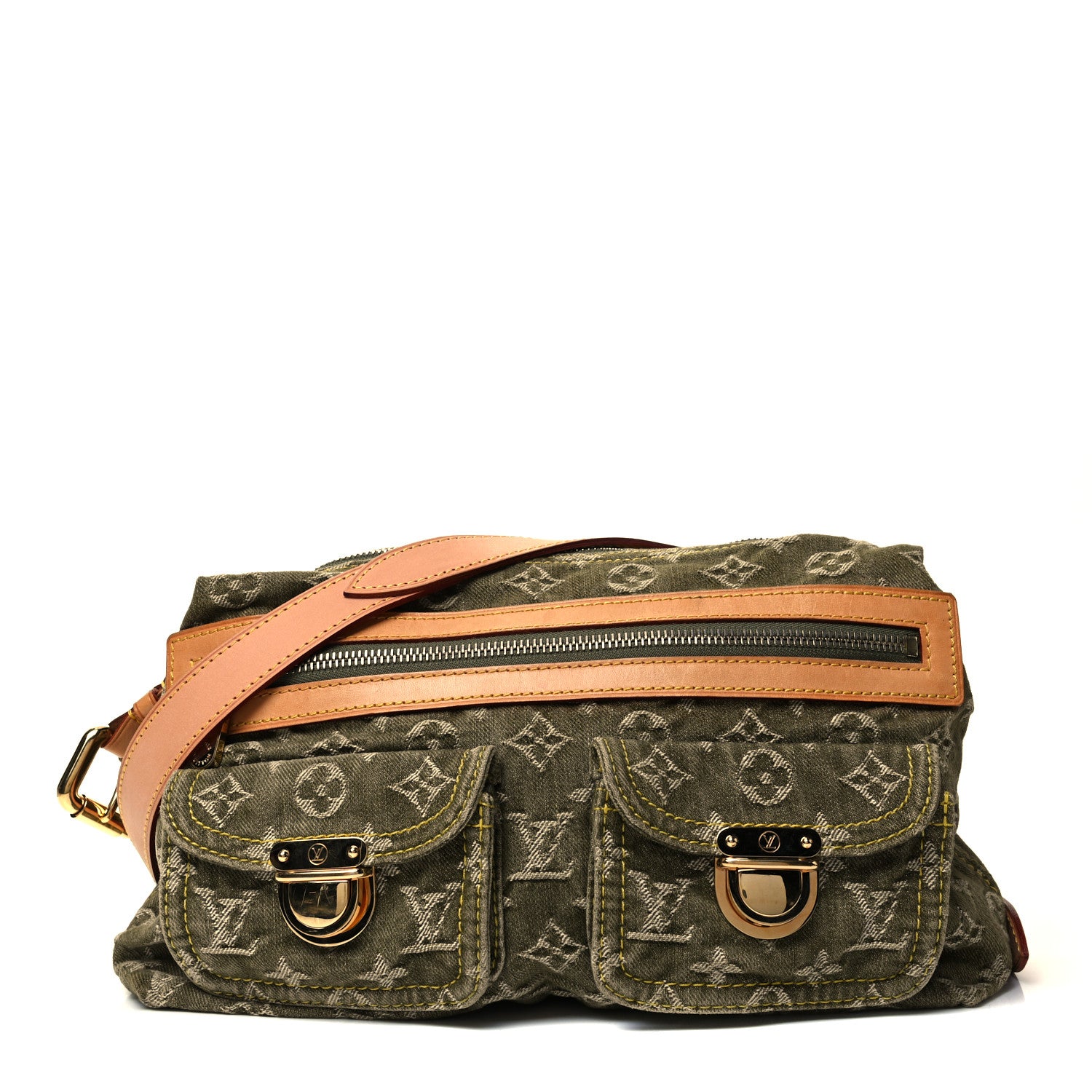 Louis Vuitton Denim Baggy PM Lichen 2 of 8