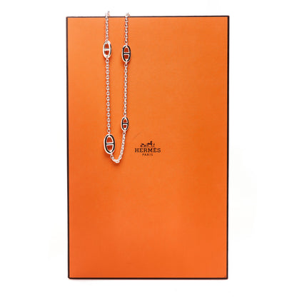 Hermes Sterling Silver Farandole Necklace 80 5 of 5
