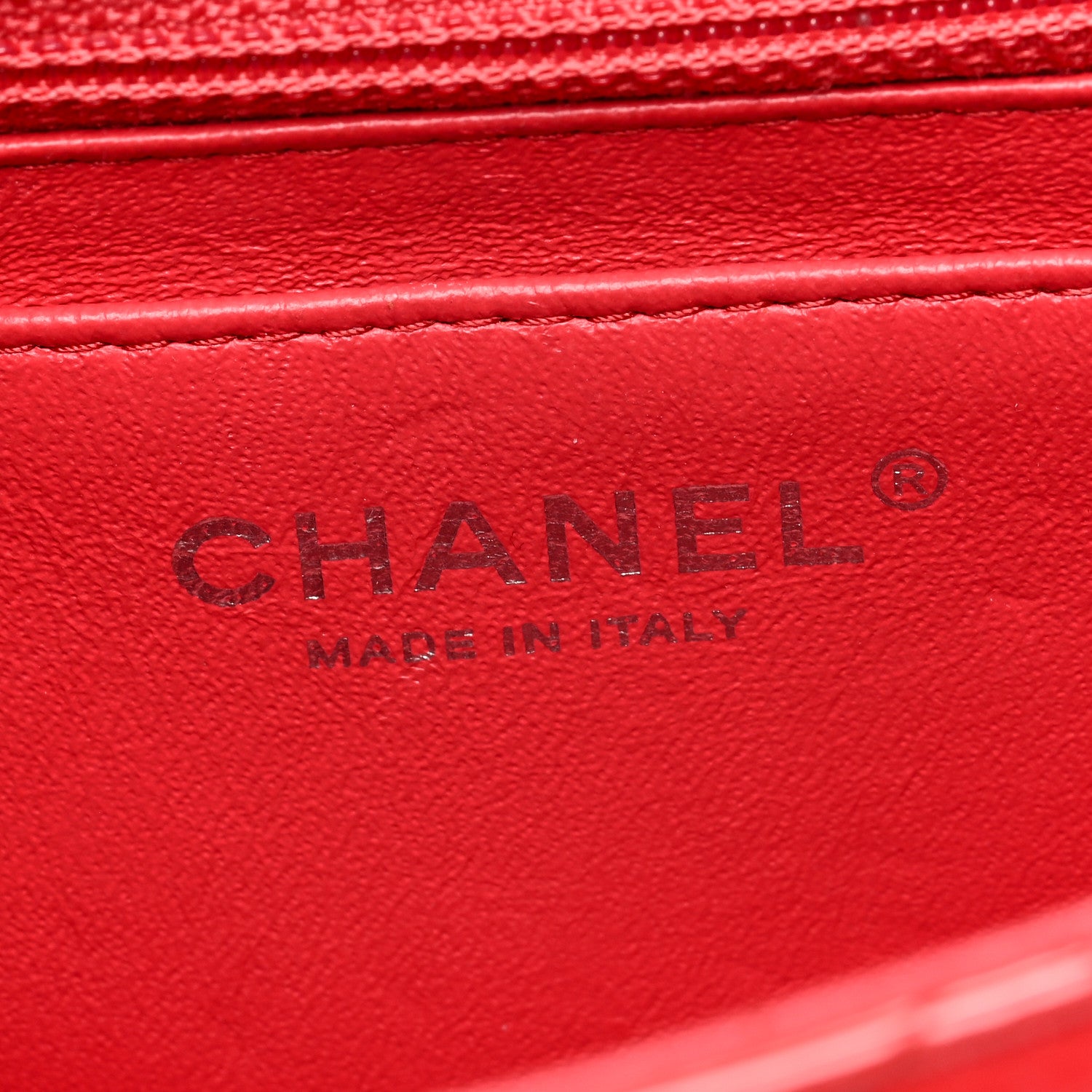 Chanel Patent Calfskin Quilted Mini Rectangular Flap Red 6 of 10