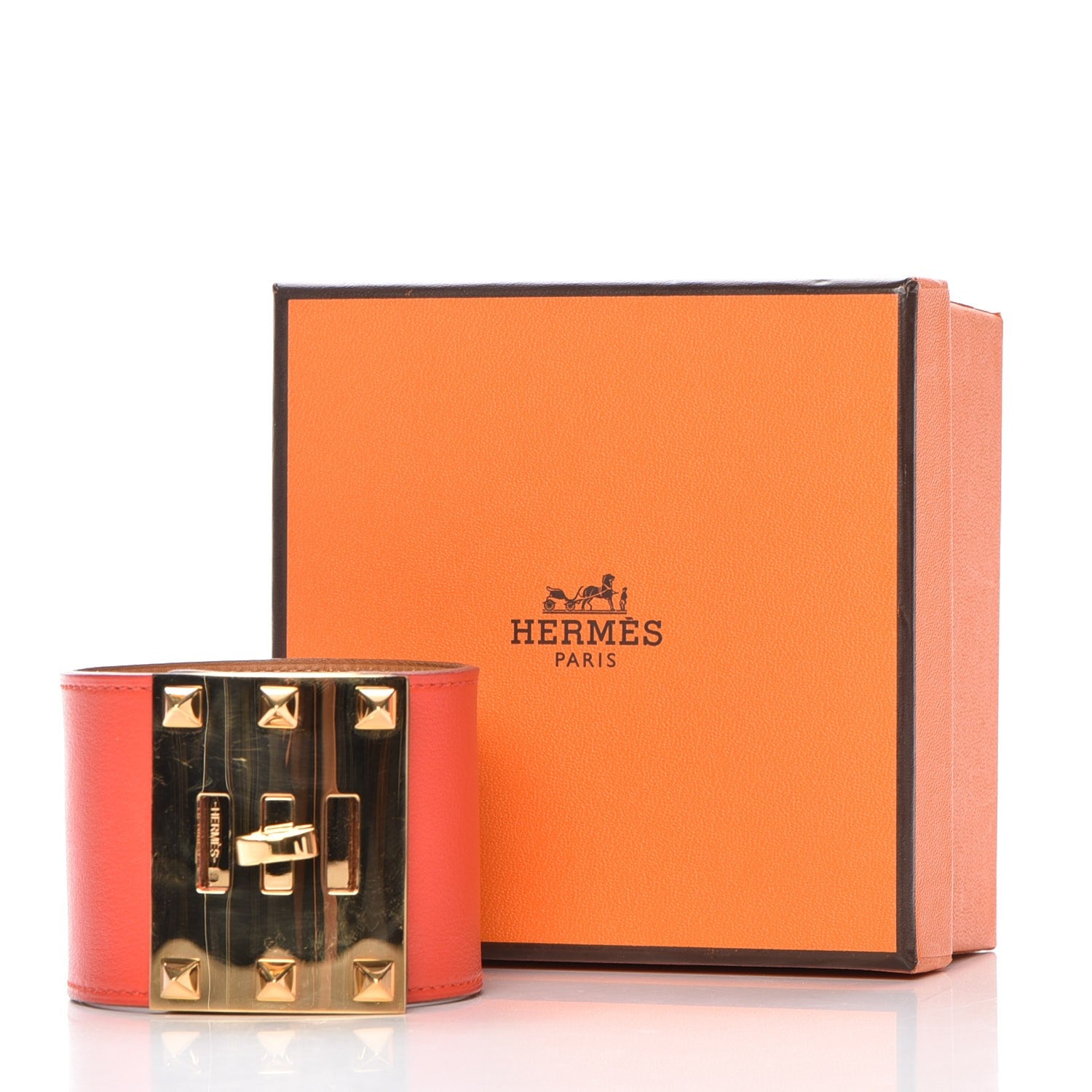 Hermes Swift Kelly Extreme Bracelet L Capucine 7 of 7