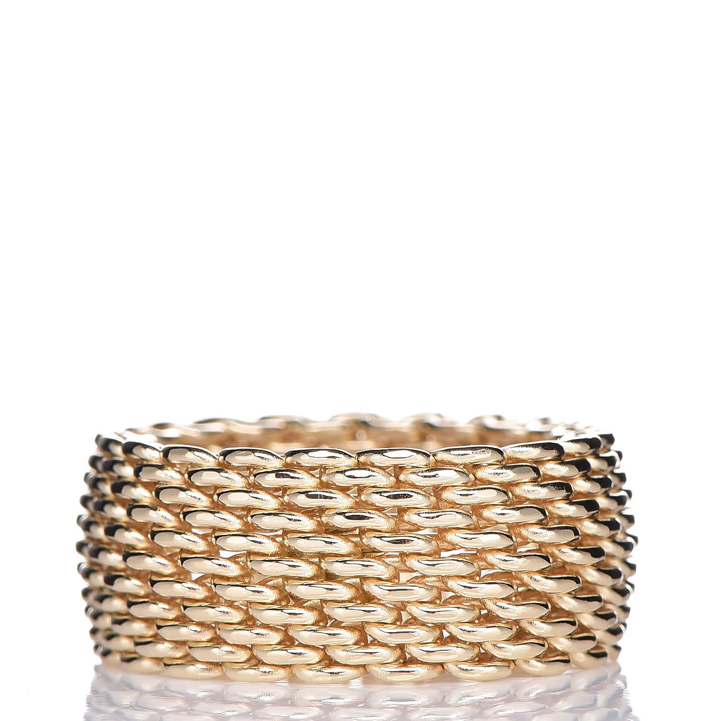 18K Yellow Gold Wide Somerset Ring 57 8