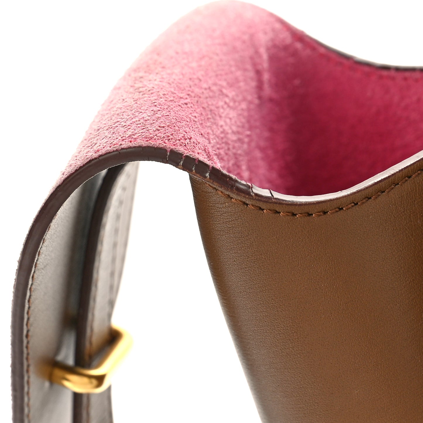 Palmelato Calfskin Mini Tie Knot Tote Camel