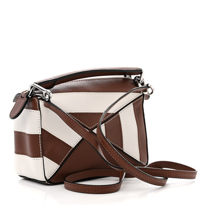 Loewe Calfskin Rugby Mini Puzzle Bag Brunette Soft White 3 of 11