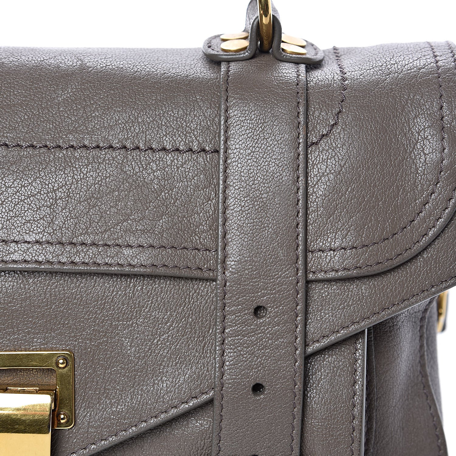 Proenza Schouler Lambskin Tiny PS1 Satchel Smoke 13 of 14