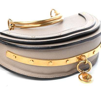 Chloe Calfskin Small Nile Bracelet Minaudiere Bag Motty Grey 8 of 9
