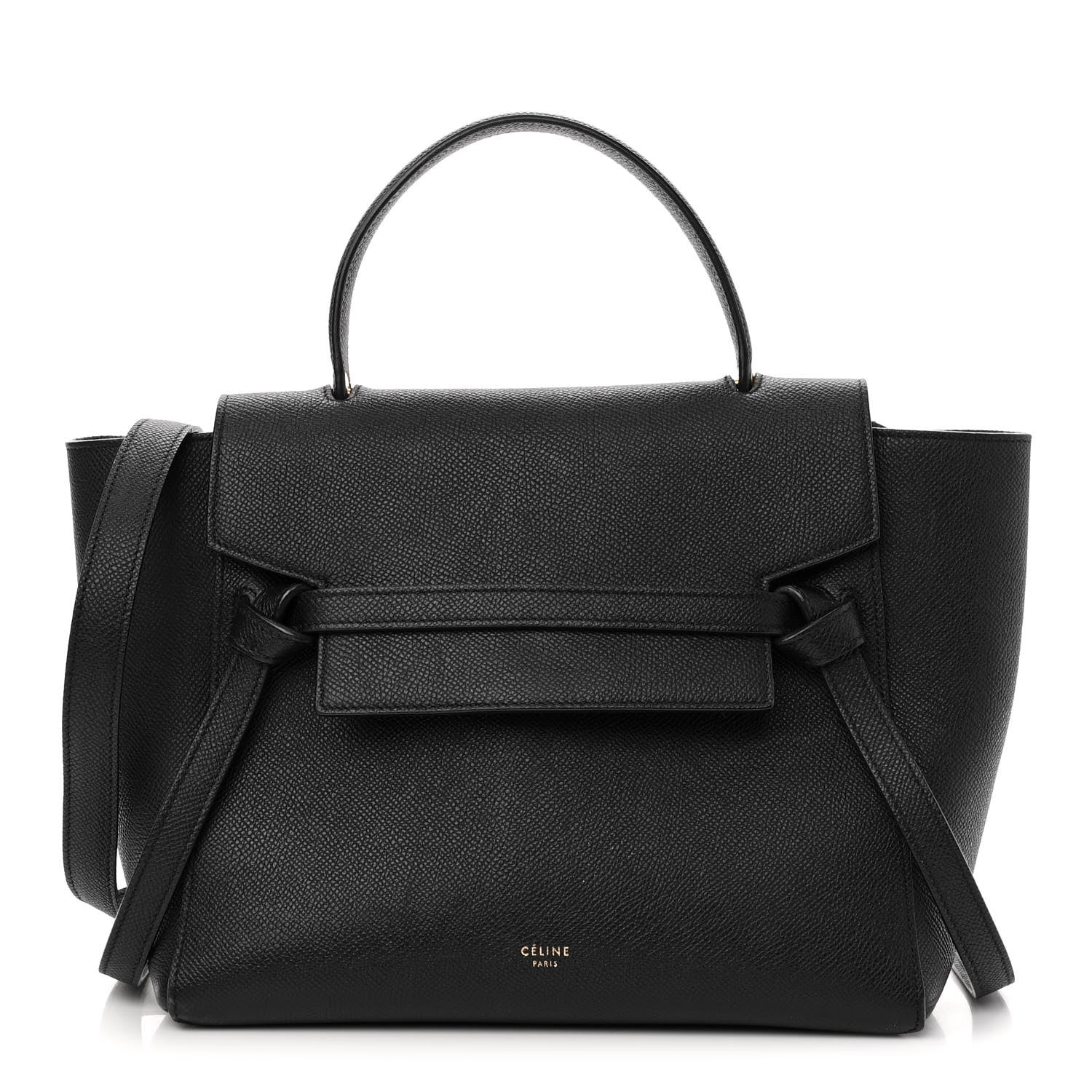 Celine Grained Calfskin Micro Belt Bag Black 1 of 12