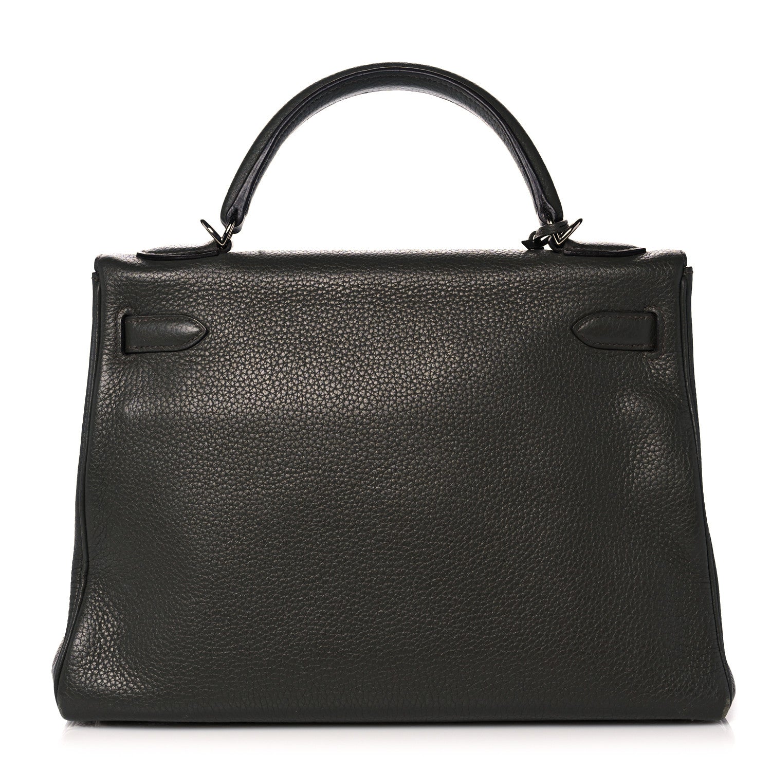 Hermes Taurillon Clemence Kelly Retourne 32 Vert De Gris 4 of 41
