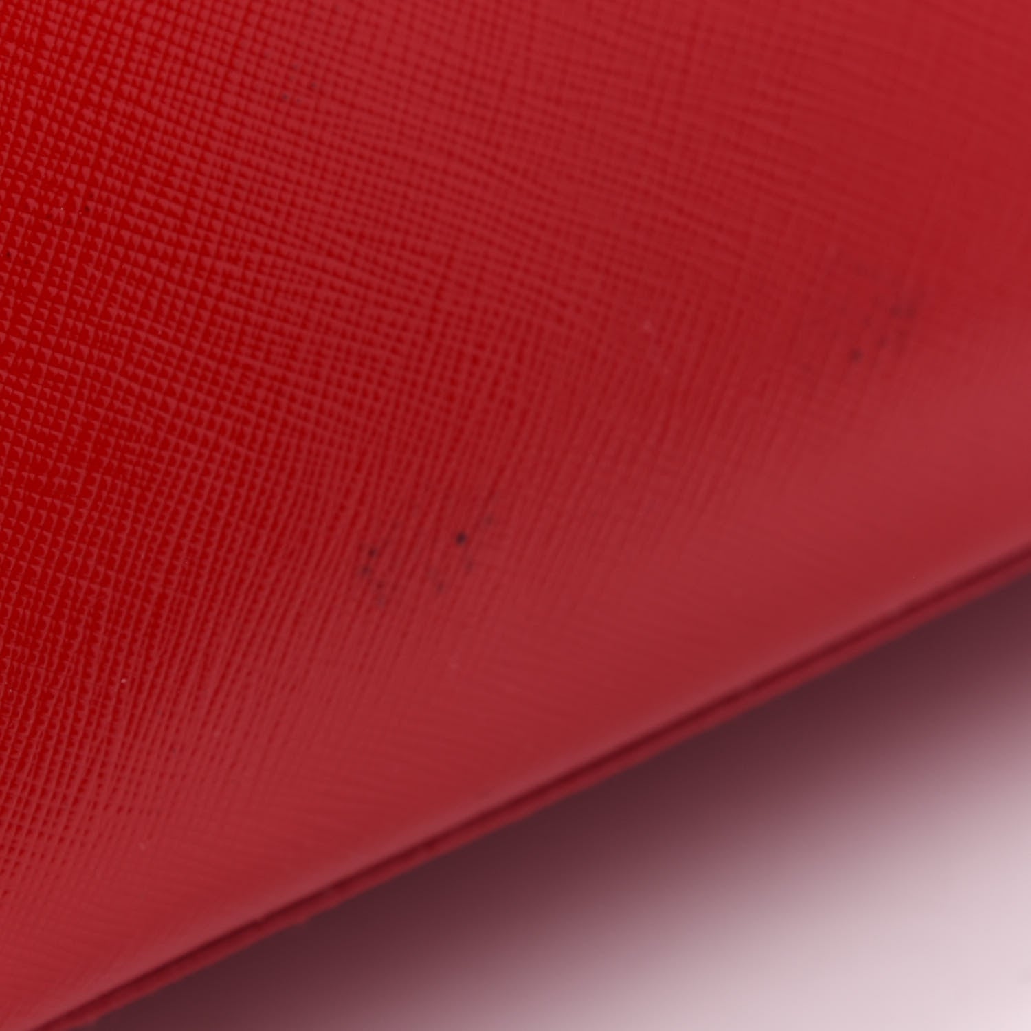 Prada Saffiano Vernice Pyramid Bag Rosso 8 of 9