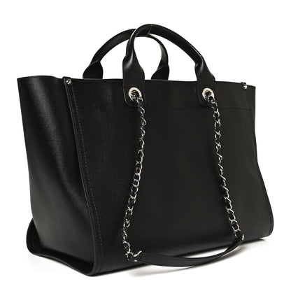 Chanel Caviar Medium Studded Deauville Tote Black 3 of 12