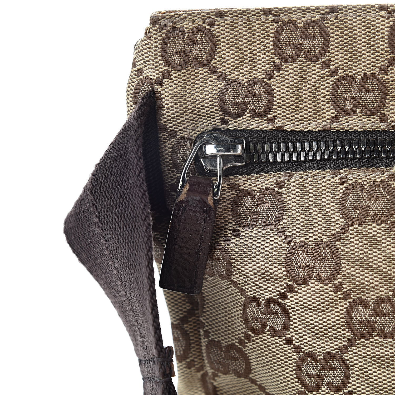 Gucci GG Monogram Double Pocket Belt Bag Dark Brown 17 of 17