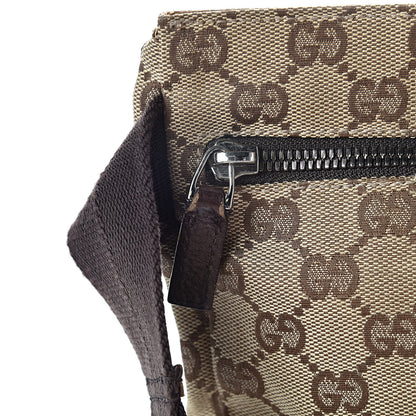 Gucci GG Monogram Double Pocket Belt Bag Dark Brown 17 of 17