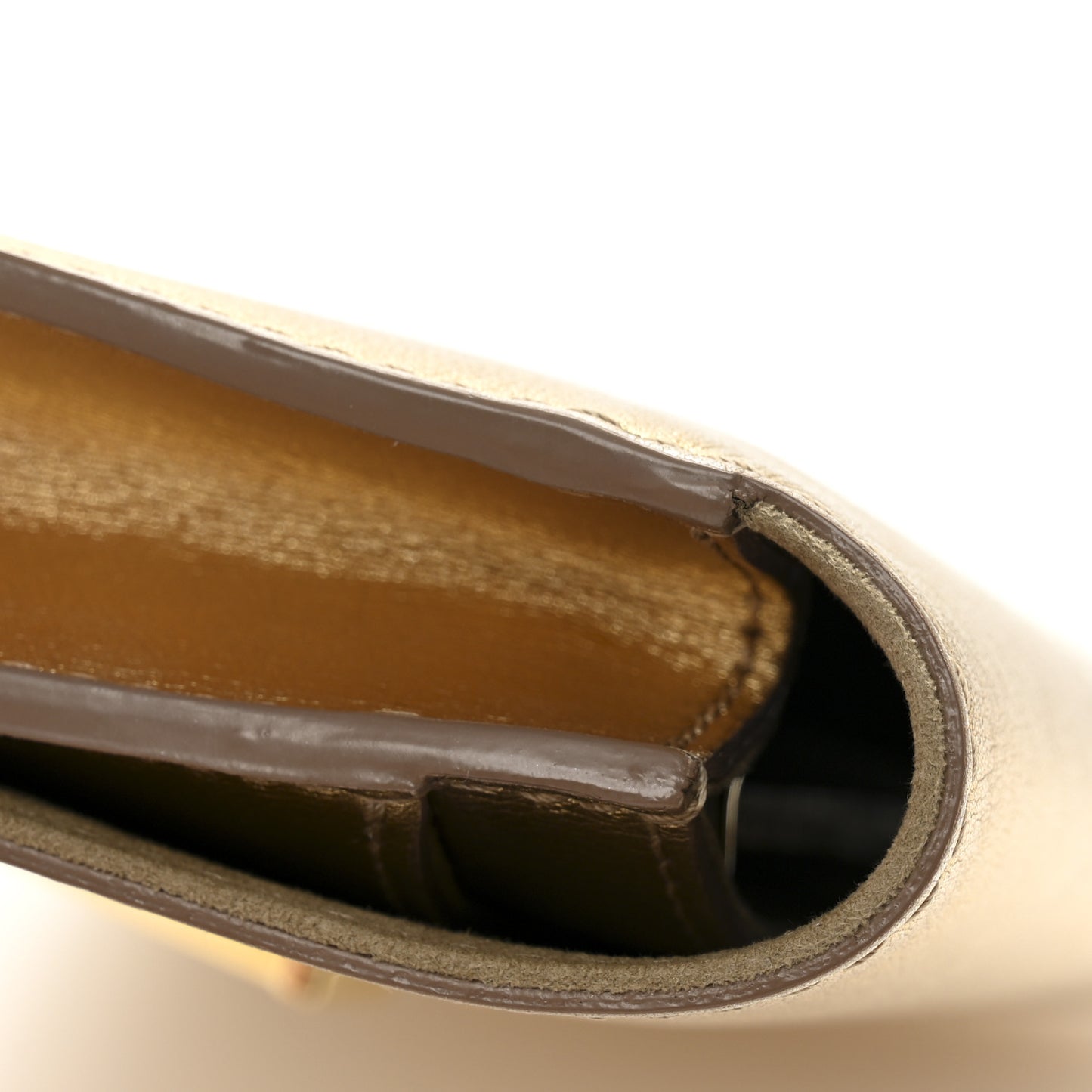 Metallic Calfskin Louise Clutch Gold