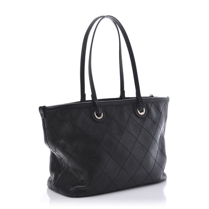 Chanel Grained Calfskin Shopping Fever Tote Black 3 of 11