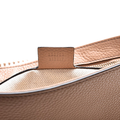 Gucci Pebbled Calfskin Medium Soho Flap Crossbody Camelia 7 of 8