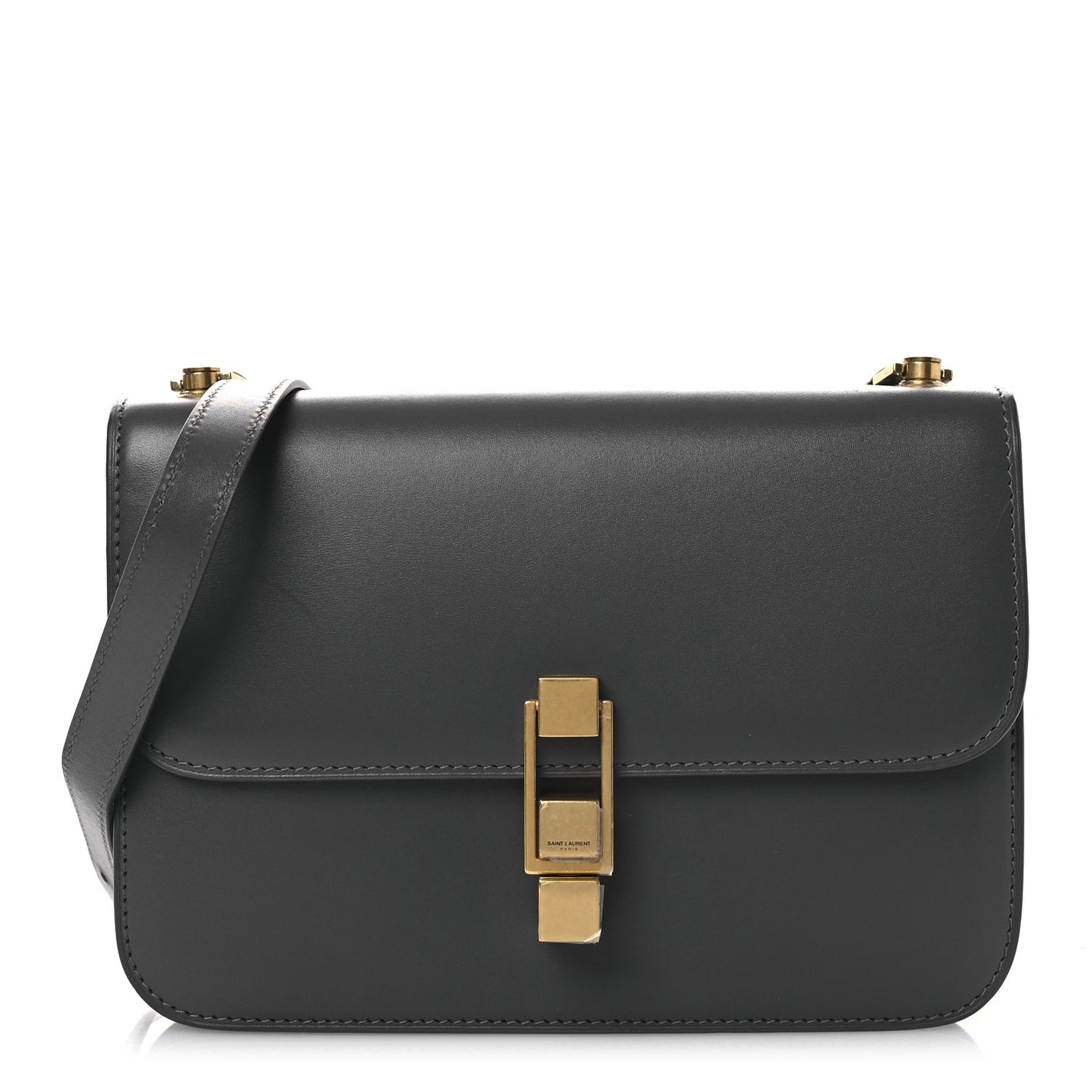 Smooth Calfskin Carre Satchel Fog